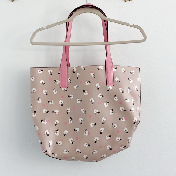 Kate Spade Floral Reversible Leather Tote Bag - Picture 4 of 5